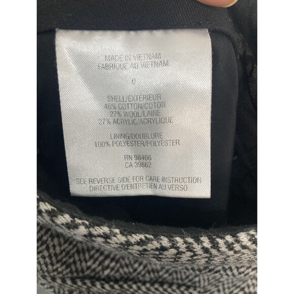 Theory Wool Blend Straight Leg Pants Size 0 Houndstooth Office - Picture 5 of 5